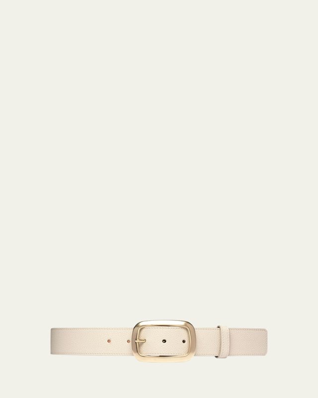 La Captivante Pebbled Leather Belt